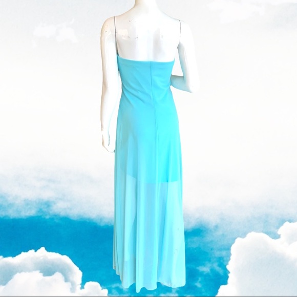 TEEZ ME BABY BLUE FORMAL DRESS SIZE 8 - Picture 3 of 6